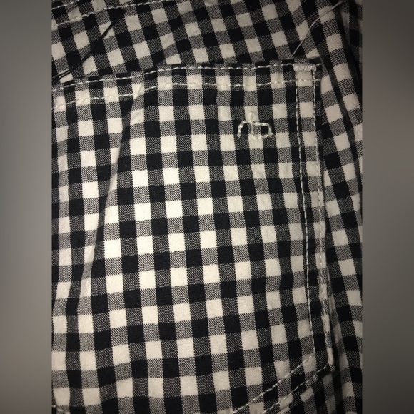 rag & bone NY Ashling 10 Inch Capri Jeans in Black/White Gingham Print size 24 - Picture 14 of 16